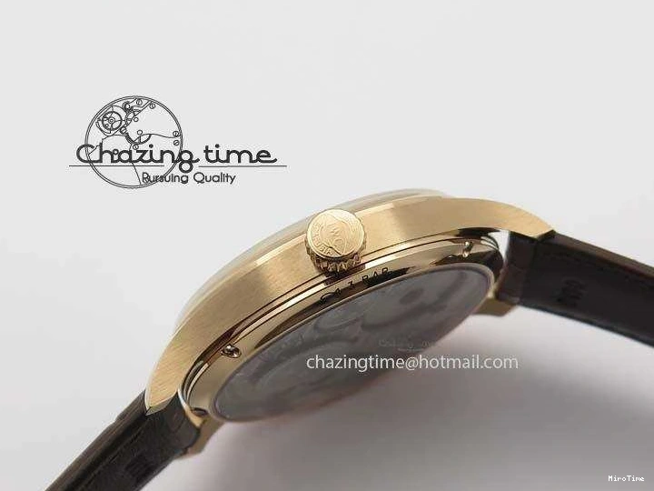 MIROTIME 0513 GoAnywhere Portuguese IW5444 RG White Dial RG Numbers On Brown Leather Strap A 7253